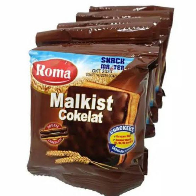 

Roma Malkist Coklat 1 Renceng (10 pcs)