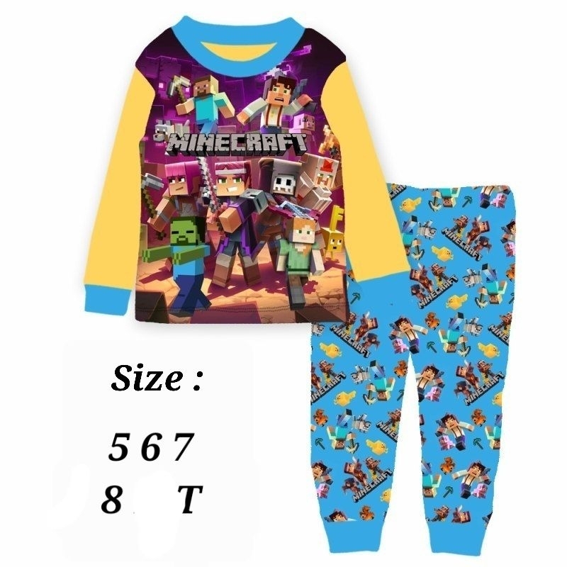 Piyama Minecraft Cuddle Me baju tidur