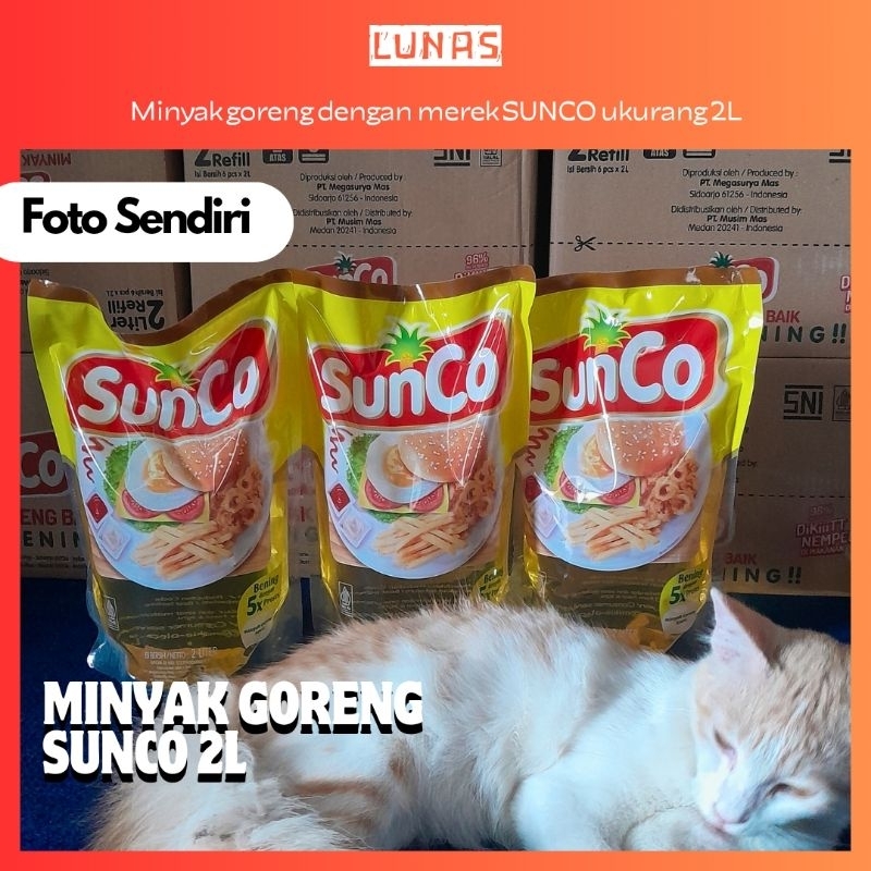 

( 2 Pcs ) Minyak Goreng Sunco 2L | Minyak Goreng Sunco 2L Murah | Minyak Sunco | Cooking Oil Murah