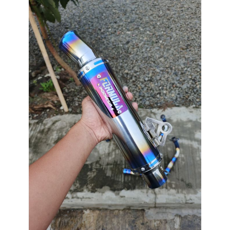 Silincer Knalpot Racing Original Formula Speed Type Sunblue Paten Atas Saringan Full Setengah DanBor