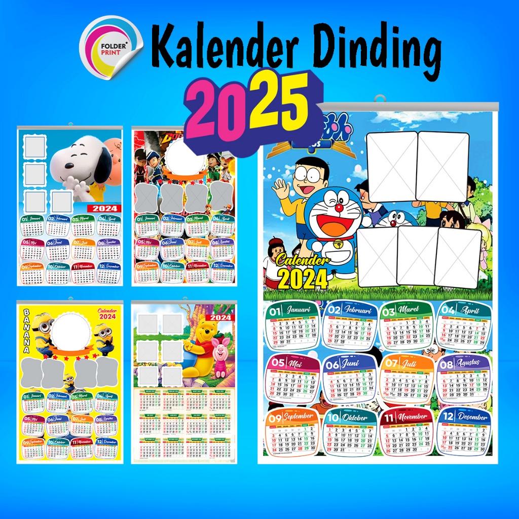 

Kalender Dinding Custom Karakter Foto Free Desain Art Paper 150 Gsm