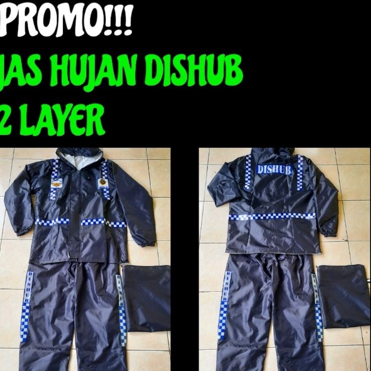 Promo Puas  Jas Hujan dishub jas hujan setelan taslan waterproof