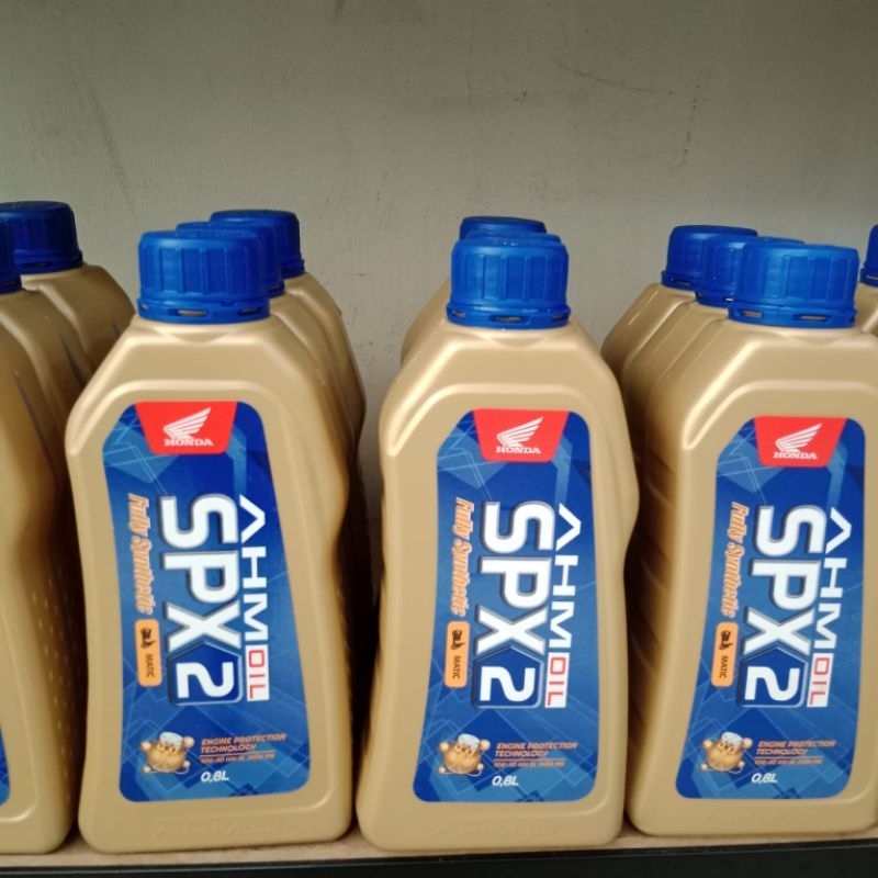 OLI MESIN AHM SPX 2 0,8 L OLI PELUMAS MESIN MATIC BEAT SCOOPY SPACY, VARIO 110, VARIO 125, VARIO 150