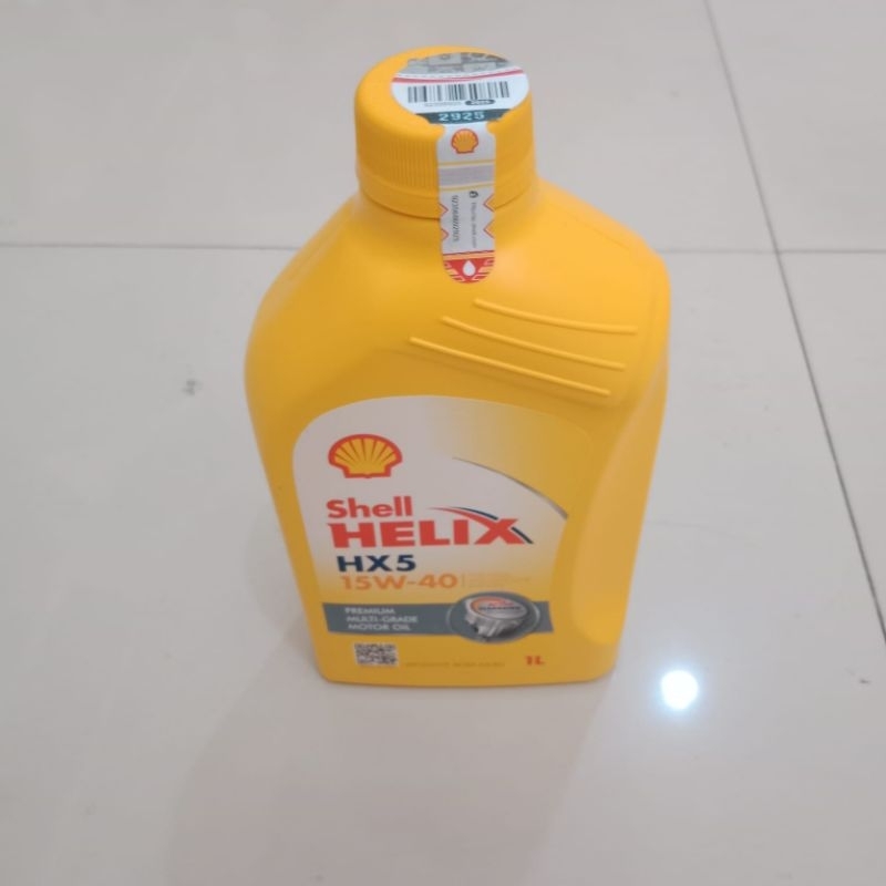 OLI MESIN SHELL HELIX 1 LITER HX5 OLI PELUMAS MESIN MEGAPRO, SONIC, CBR, VIXION, MXKING, SCORPIO, FU