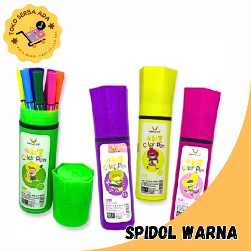 

Spidol Warna Warni 1 Set 12 Warna - Spidol 12 Warna Murah