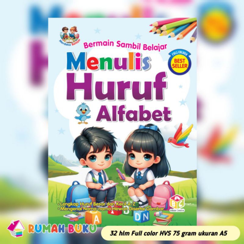 Pintar mengenal huruf Alfabet (huruf besar dan kecil)