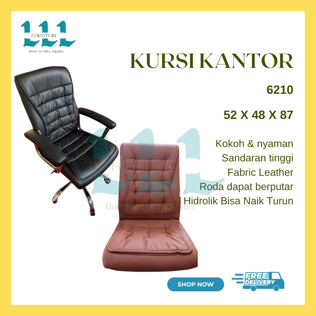 Kursi Kantor 6210 | Kursi direktur - Kursi Boss - Kursi Manager - Kursi Direktur - Kursi Kantor