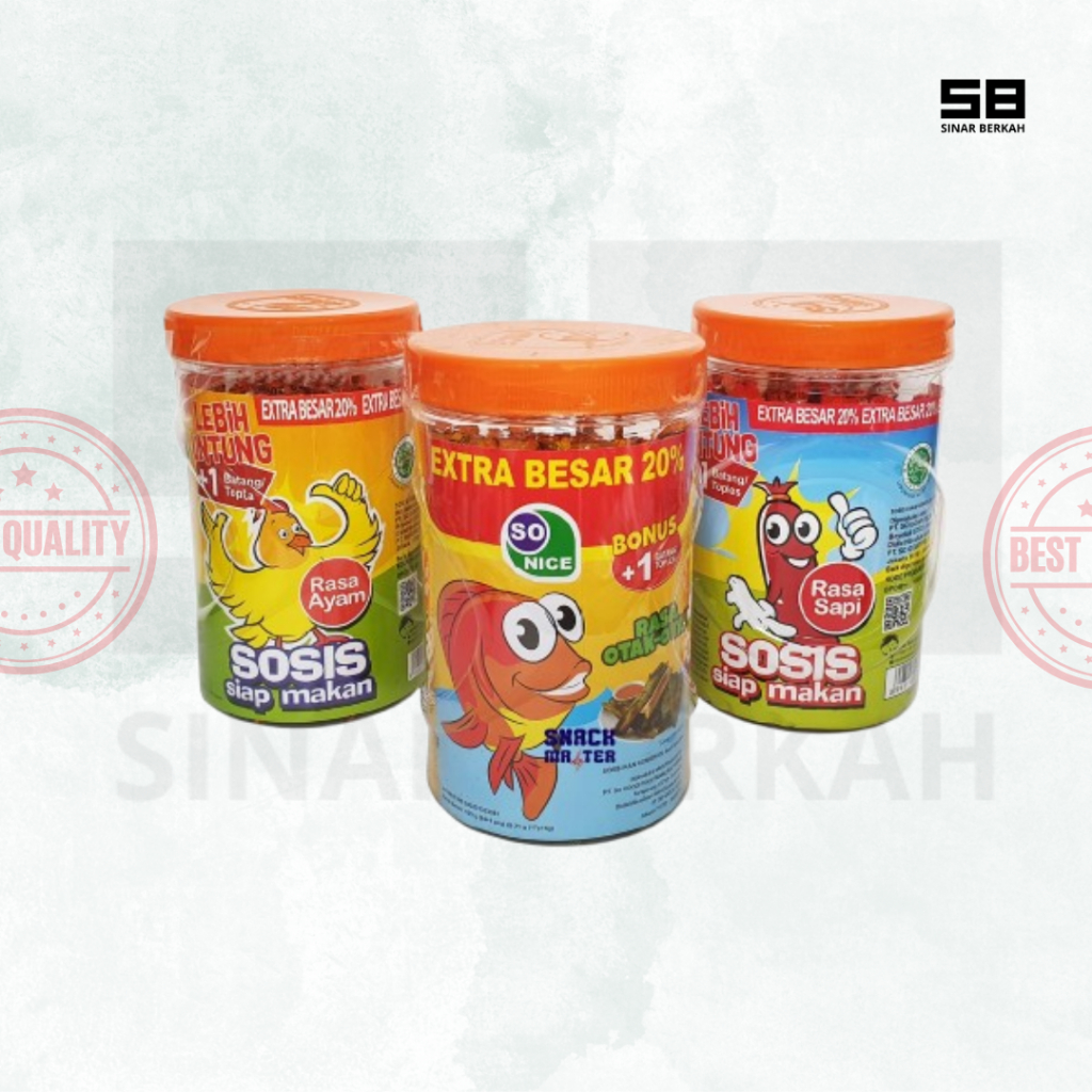 

SOSIS SONICE SIAP MAKAN 1TOPLES ISI 24+1 - SINAR BERKAH