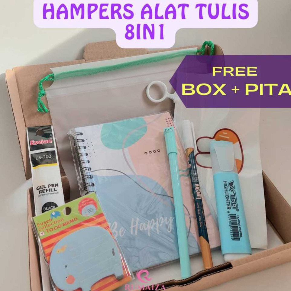 

Paling Irit 8 pcspack Paket Alat Tulis 8in1 Set Alat Tulis Kado Lucu kado teman Hampers kado wisuda