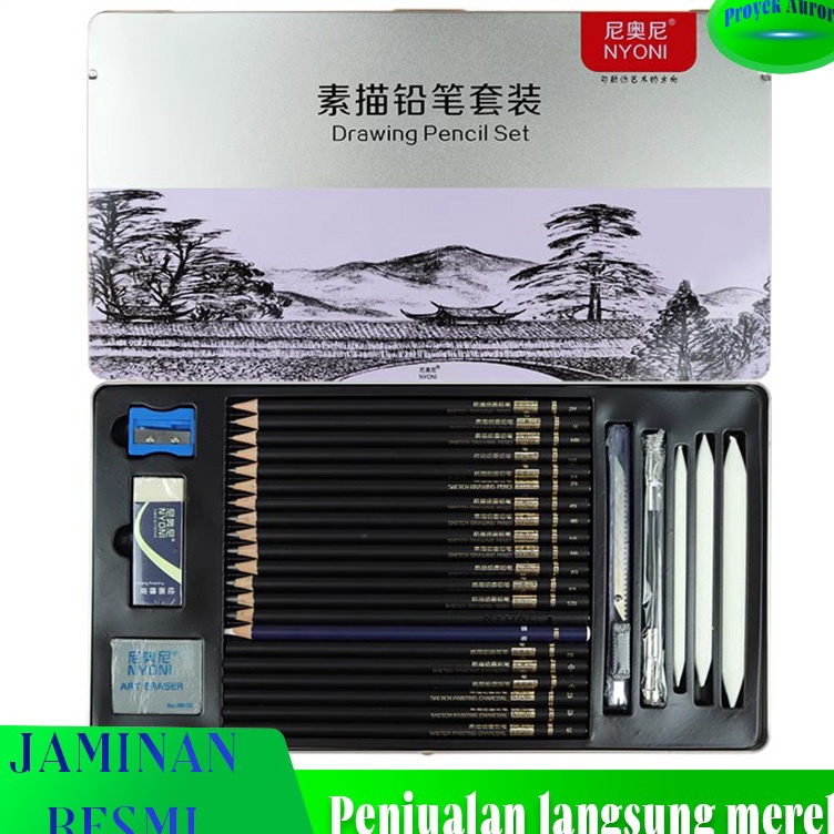 

Kejutan Murah Flash SaleSet Pensil Sketsa Nyoni Baru Asli Kotak Besi Tirai Pena Pemula Set Lengkap Alat Lukis Tangan Pena Arang Lembut ProfesionalSketch Drawing Pencil Set 29 Pensil Lukis Sketsa Set Lengkap