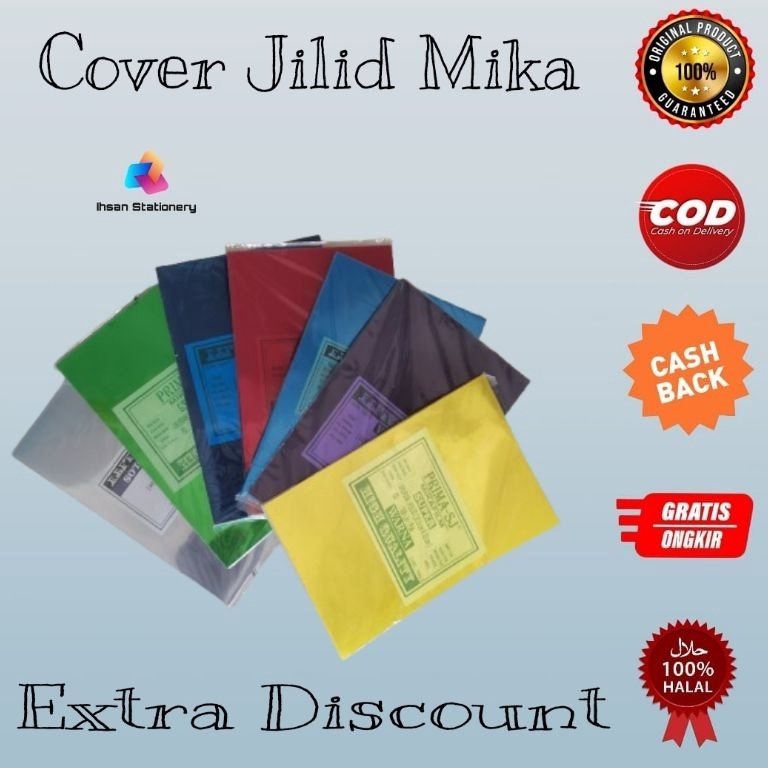 

KODE C63V Plastik Cover Jilid Mika Film Folio 1mm 1 Pack