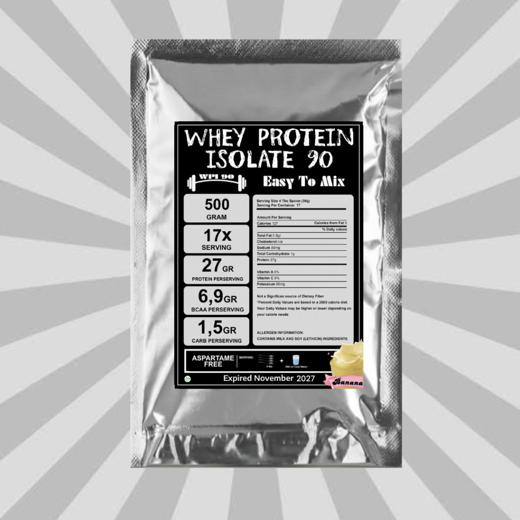 Beli 3 dapat bonus 1 bungkus Whey Protein Isolate Bonus Botol Minum Shaker Cantik WPI 90 Plain Vanil