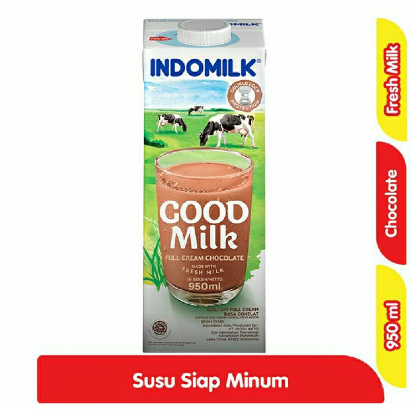 

INDOMILK Susu UHT Full Cream Cokelat 950 ml