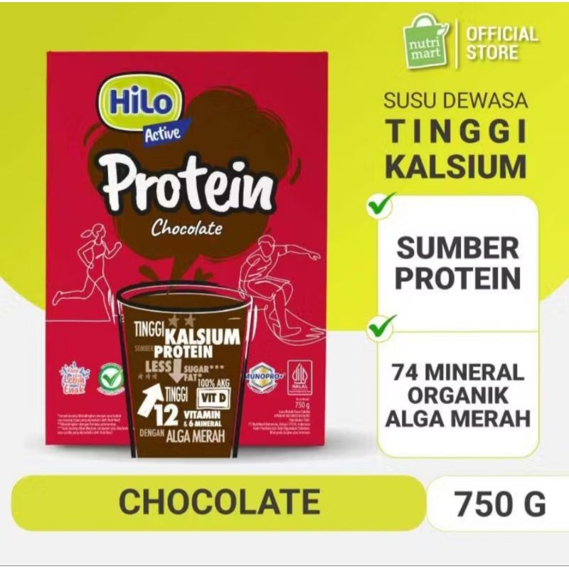 

Hilo Active Protein Chocolate 750g - Susu Tinggi Kalsium Lebih Rendah Lemak