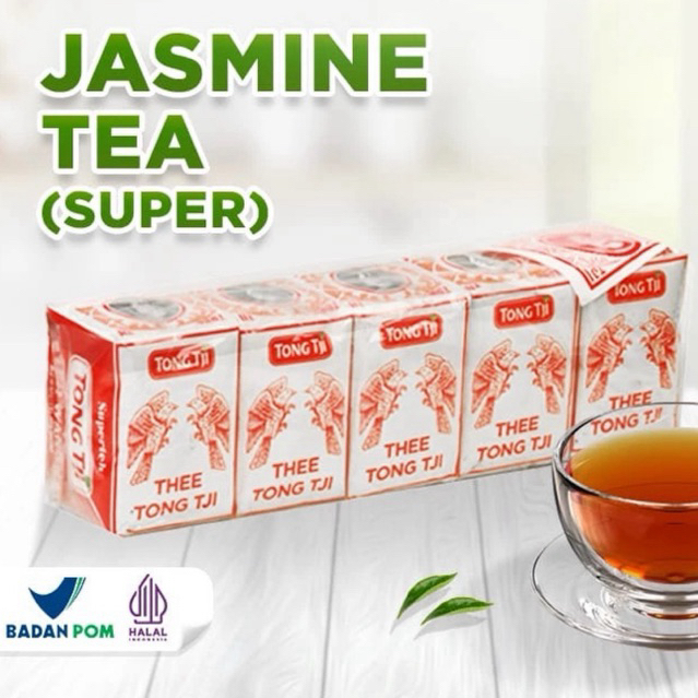 

TEH TONGTJIE JASMINE TEA SUPER 1 SLOP/PAK ( 10pcs x 40gr ) TEH SOLO/TEH WEDANGAN/TEH ANGKRINGAN