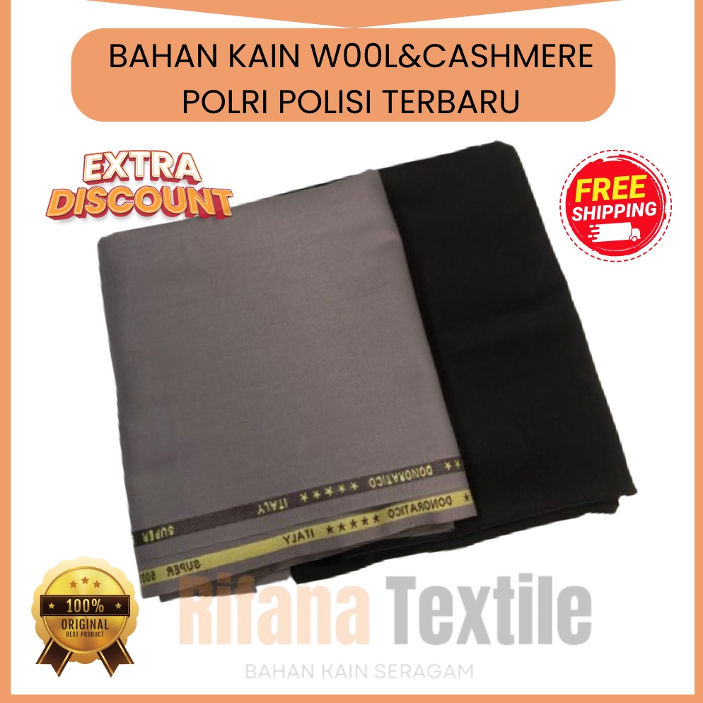 KODE Q7S Kain polri kain pdh polri kain setelan seragam dinas pdh polri wool adem