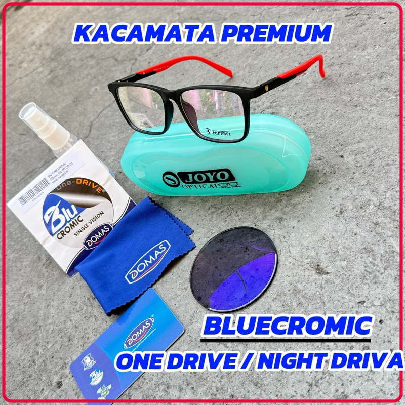 KACAMATA BLUECROMIC NIGHT DRIVE PRIA [ Photocromic BlueRay BLUECROMIC One DRIVE Domas Original]