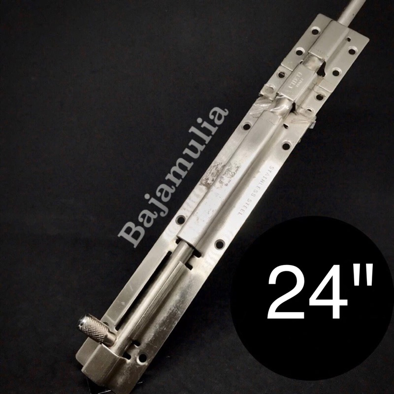 Grendel pintu stainless / gerendel pintu stainless / grendel 24" / grendel stainless panjang