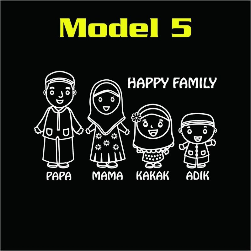 

stiker happy family