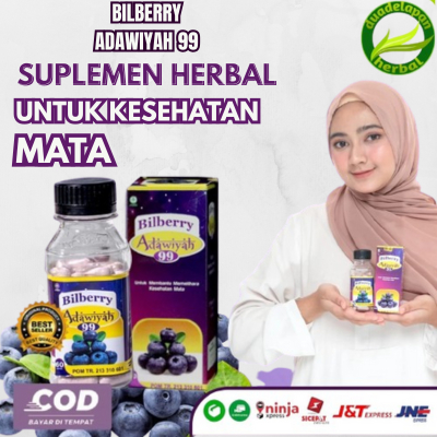 OBAT MATA BILBERRY ADAWIYAH 99 ISI 60 KAPSUL/KAPSUL BILBERRY ADAWIYAH 99 ORIGINAL