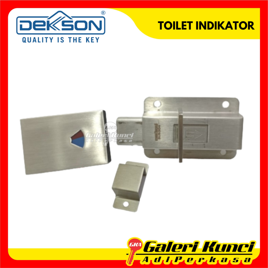 Kunci Lavantori DEKKSON KLV DKS 021 LI Toilet Indikator Grendel WC Kunci Pintu Kamar Mandi