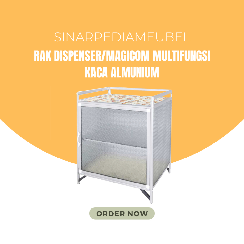 Meja Dispenser Serbaguna Rak Dispenser Aluminium Keramik