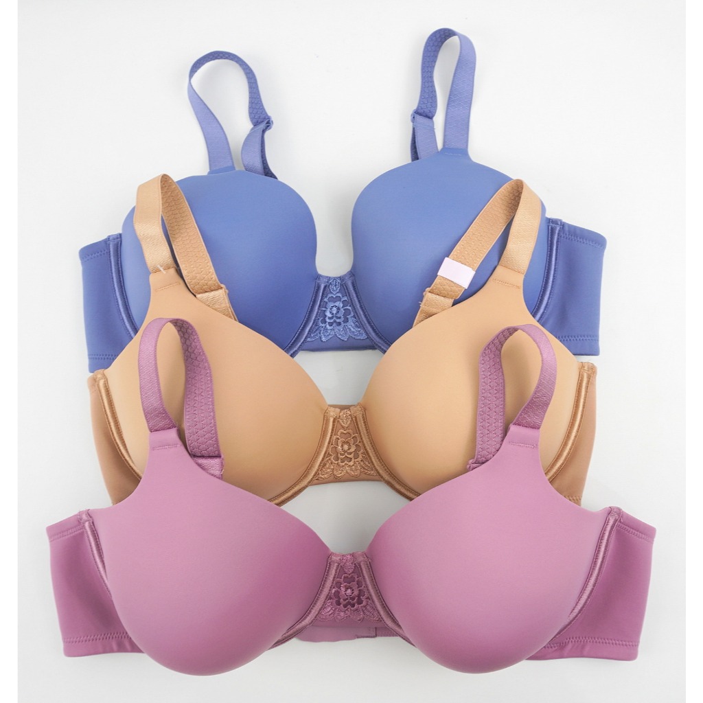 Bra Wanita JUMBO Kawat VANITY FAIR Busa Tipis Full Cup Big Size 44C 44D 44DD 46C Motif Polos
