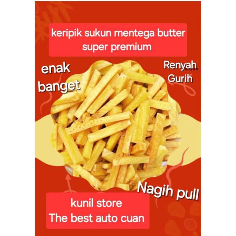 

KERIPIK SUKUN MENTEGA PREMIUM 500G HOMEMADE
