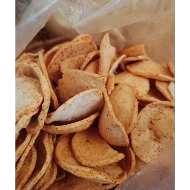 

Basreng koin pedas daun jeruk 400gr basreng coin rasa pedas