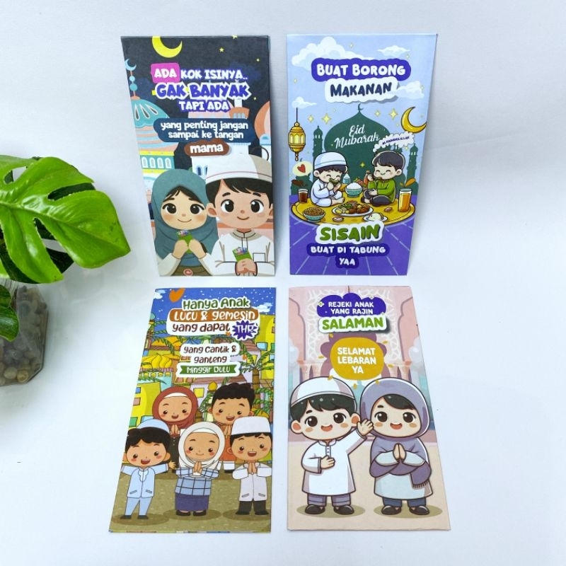 

Amplop Lebaran 2025 Unik Aesthetic 1 pack ( isi 20 pcs ) Uang dilipat Sekali