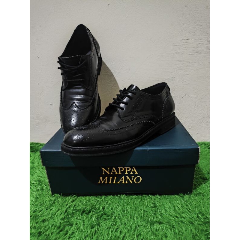 Sepatu Nappa Milano Noir Brogues