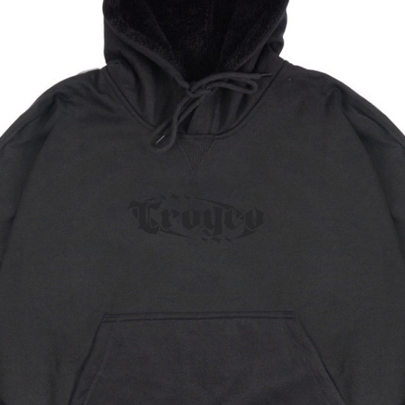 Troy Company Hoodie Boxy Oversize Black Noir - Hoodie Boxy Oversize Hitam HB 2837