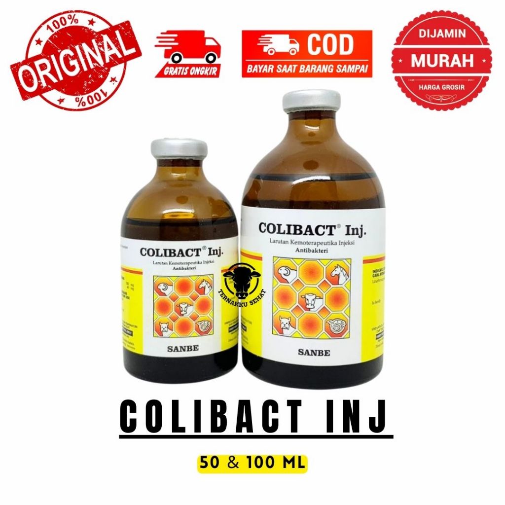 COLIBACT INJ 50 ML DAN 100 ML - Obat Untuk Ternak