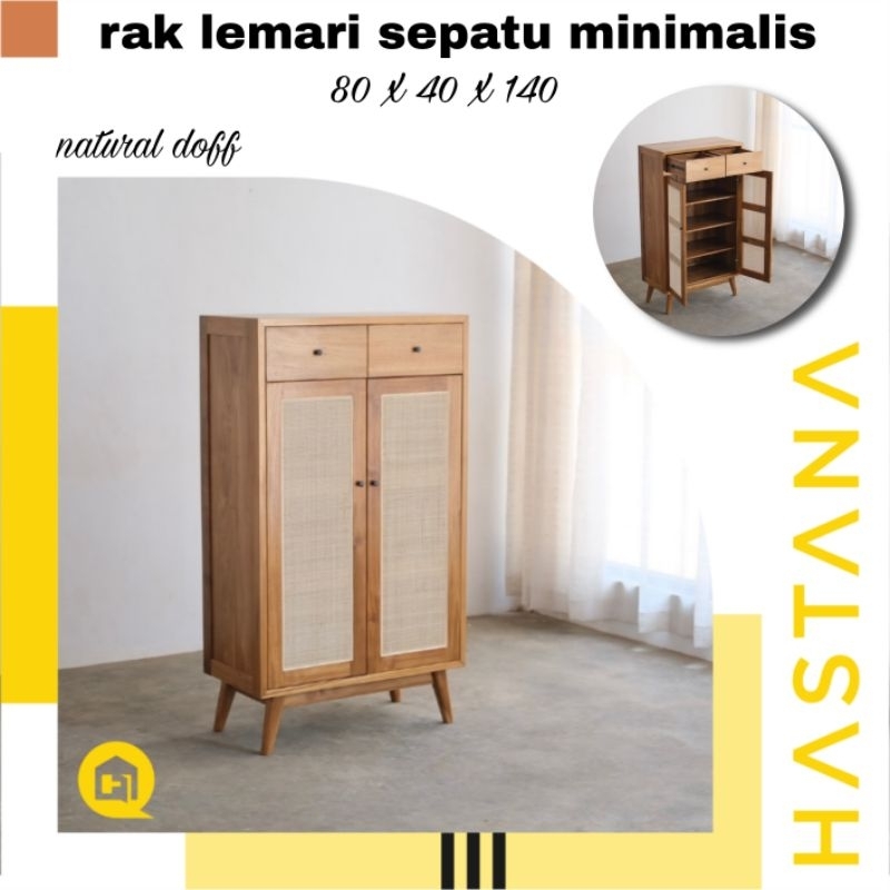 lemari sepatu kayu minimalis rak kayu aestetik rak sepatu rotan lemari sepatu rotan minimalis lemari