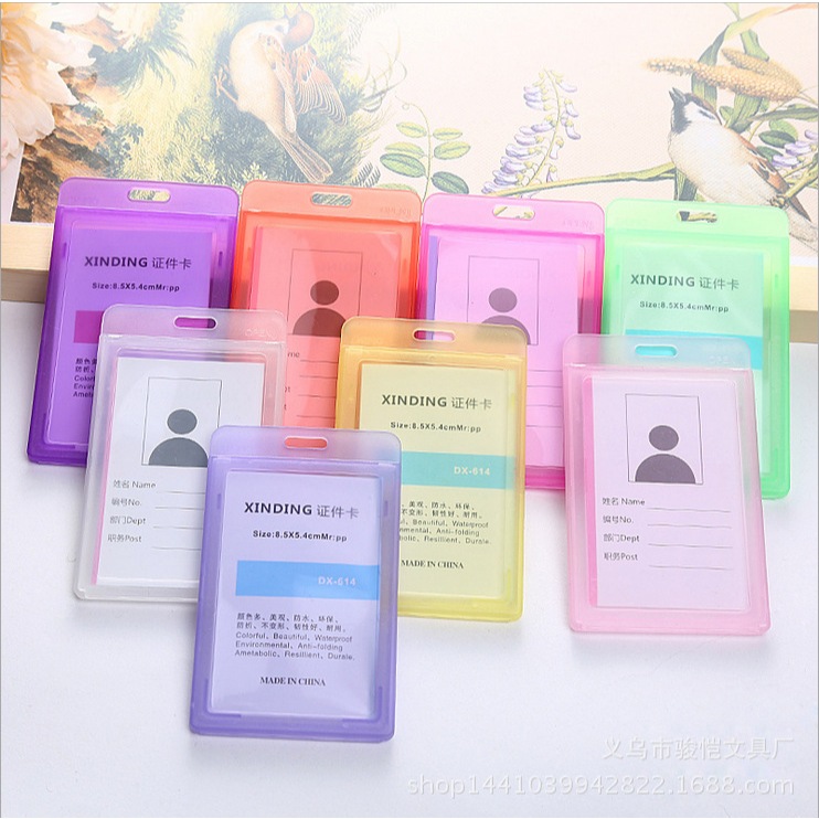 

Dompet ID Transparan Dua Sisi, Tempat Kartu Nama, Tempat Kartu Bus, Pelindung Kartu Siswa, Kartu Kantin, Akses Masuk Kampus