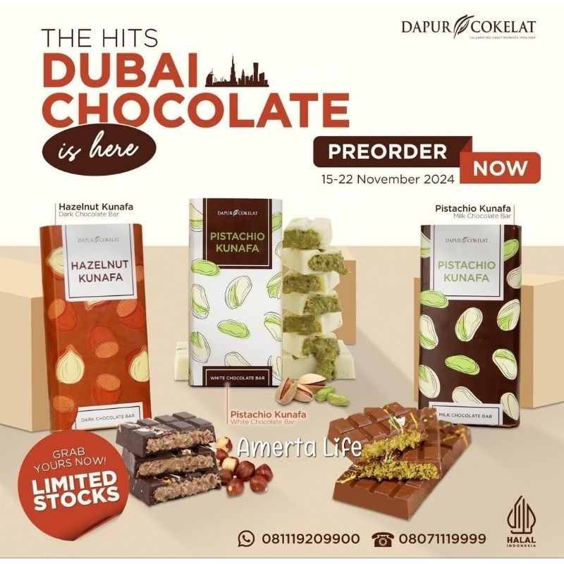

DUBAI CHOCOLATE DAPUR COKLAT