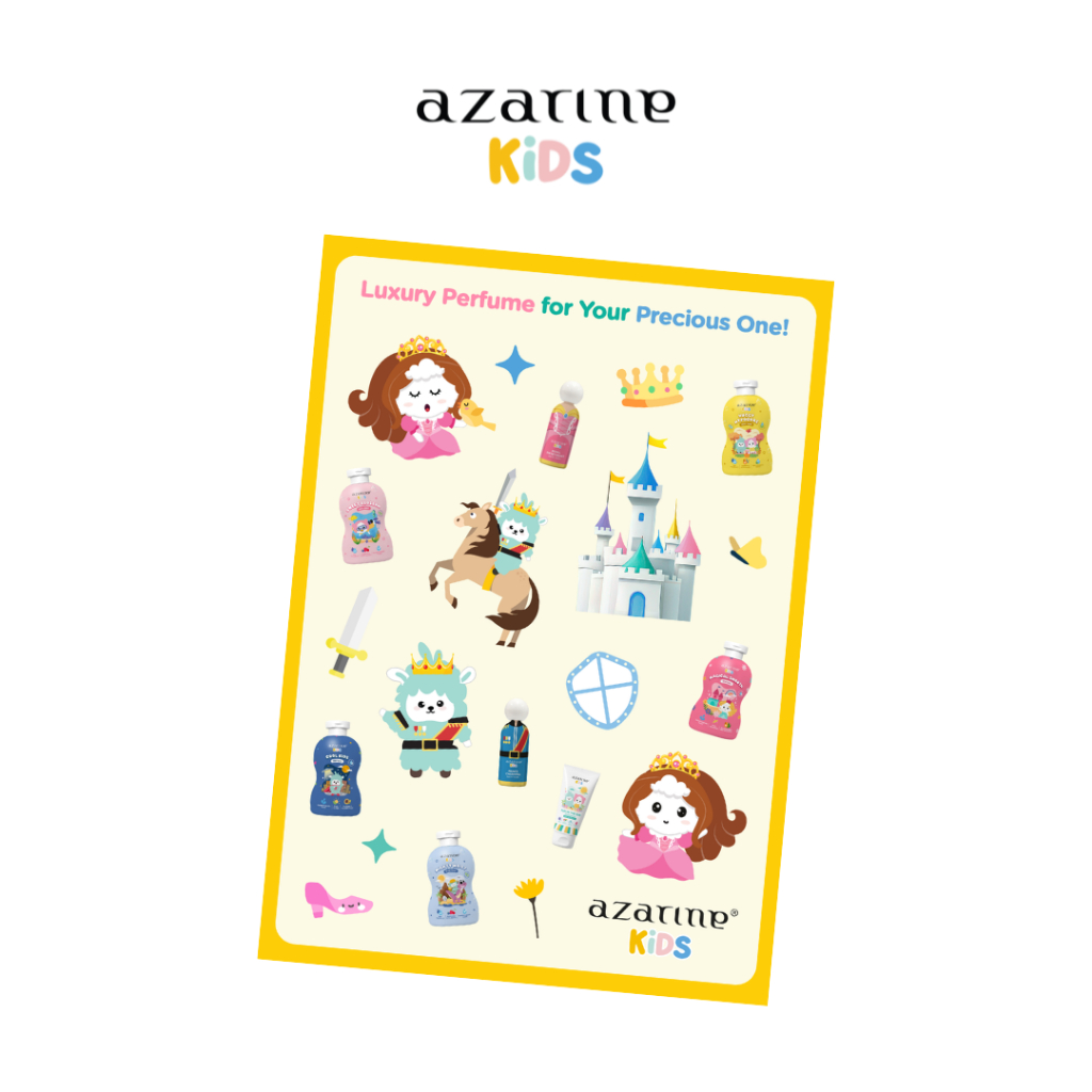 

Azarine Kids Gift Merchandise Sticker Parfume Royal Family Edition