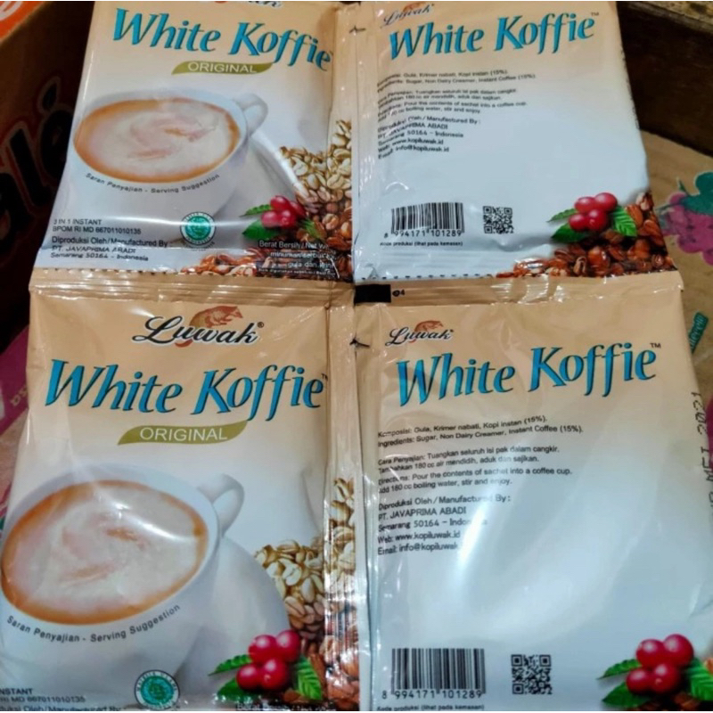 

Luwak white coffee 1 renceng isi 10/20gr