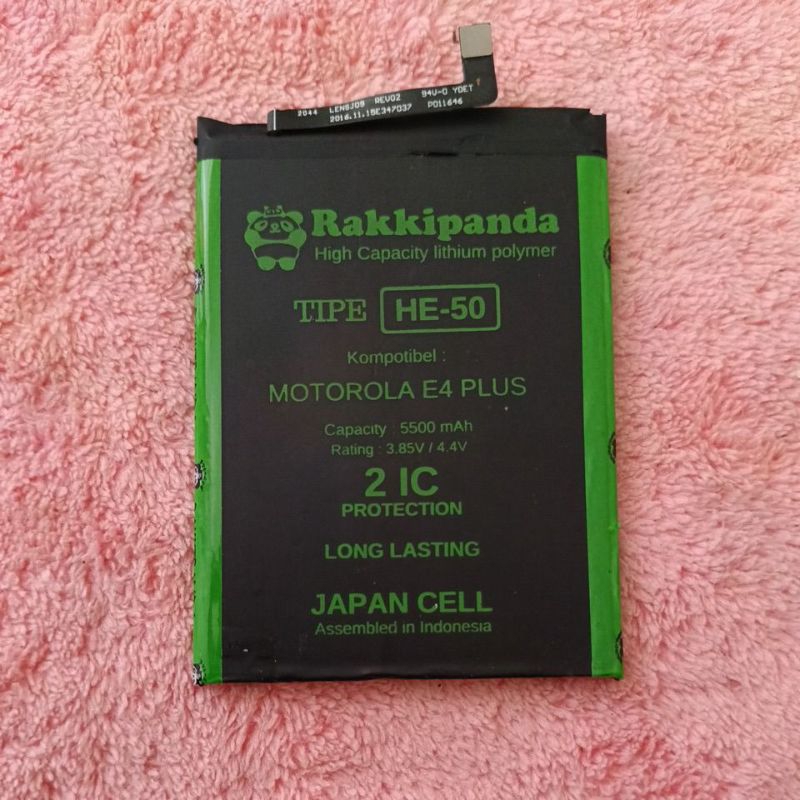 BATRAI BATERRI BEKAS MOTO MOTOROLA E4 PLUS MODEL HE-50 MASIH BAGUS FUNGSI NORMAL BERGARANSI