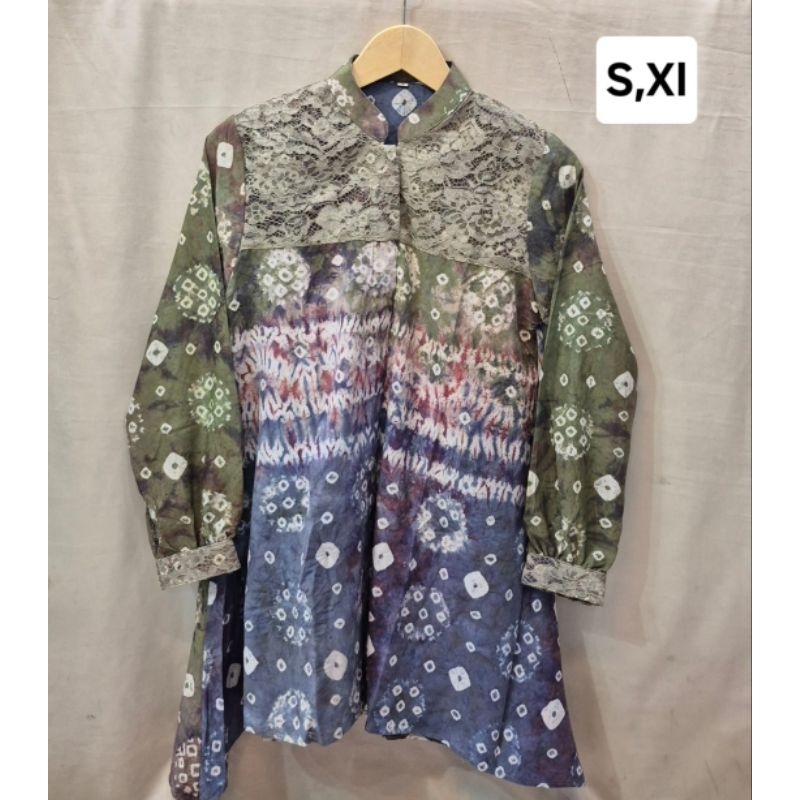 tunik jumputan brukat (wanita)