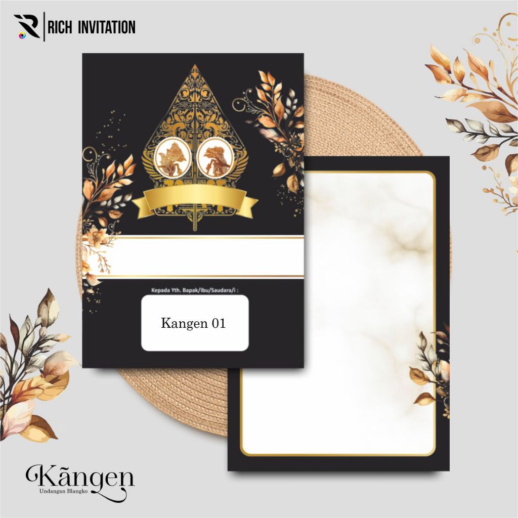 [100 PCS] BLANGKO UNDANGAN PERNIKAHAN KANGEN - [100 PCS] BLANGKO NIKAH UNDANGAN KOSONGAN KANGEN 01