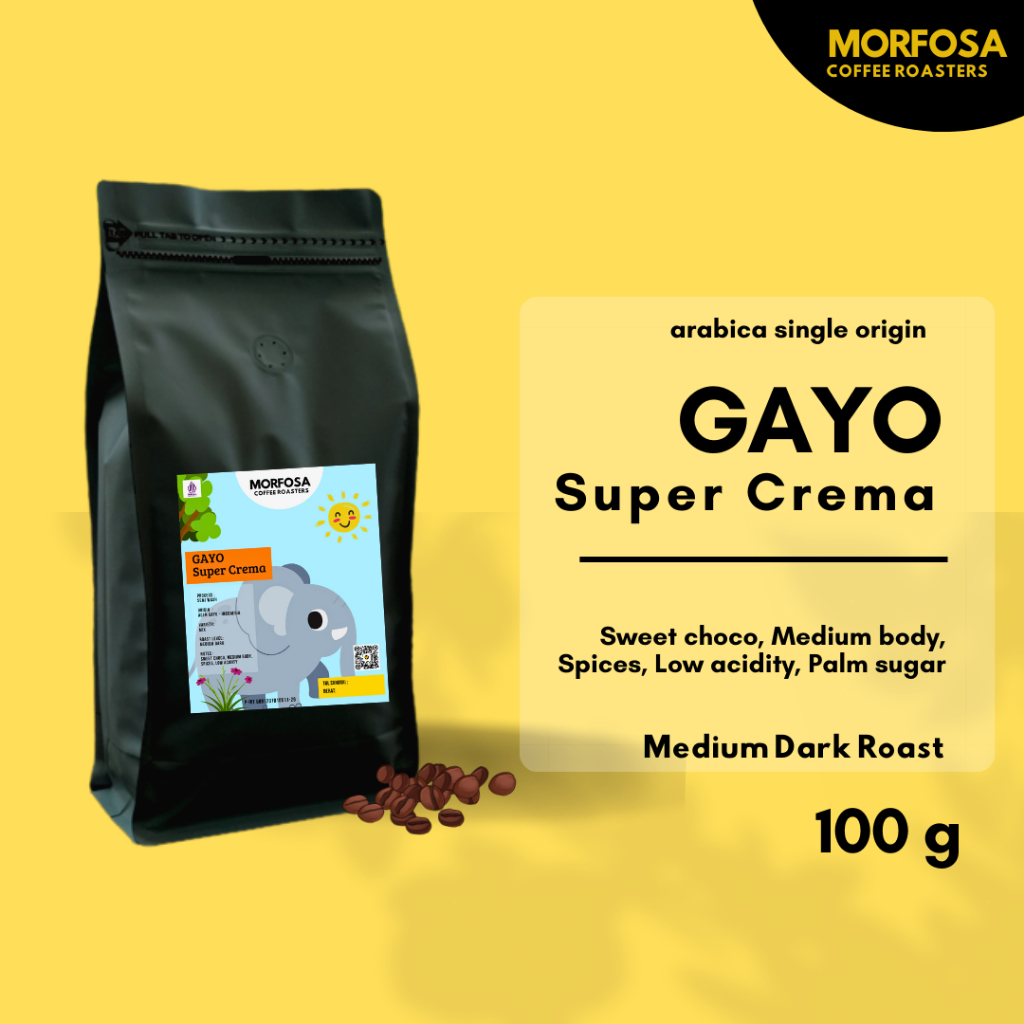 

Biji Kopi Bubuk Arabika Aceh Gayo Super Crema 100gr Arabica Coffee Beans