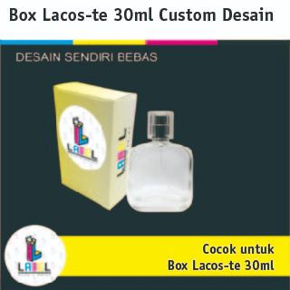 

Dus Packaging / Box Botol Lacos-te 30ml Custom Desain Full Print