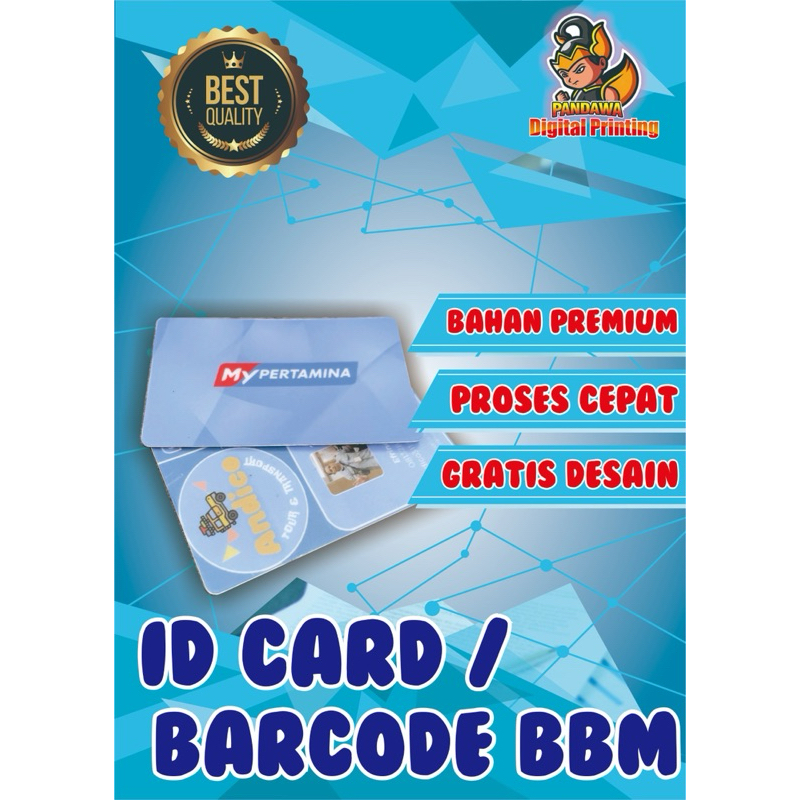 

cetak id card, barcode bbm, kartu pelajar custom