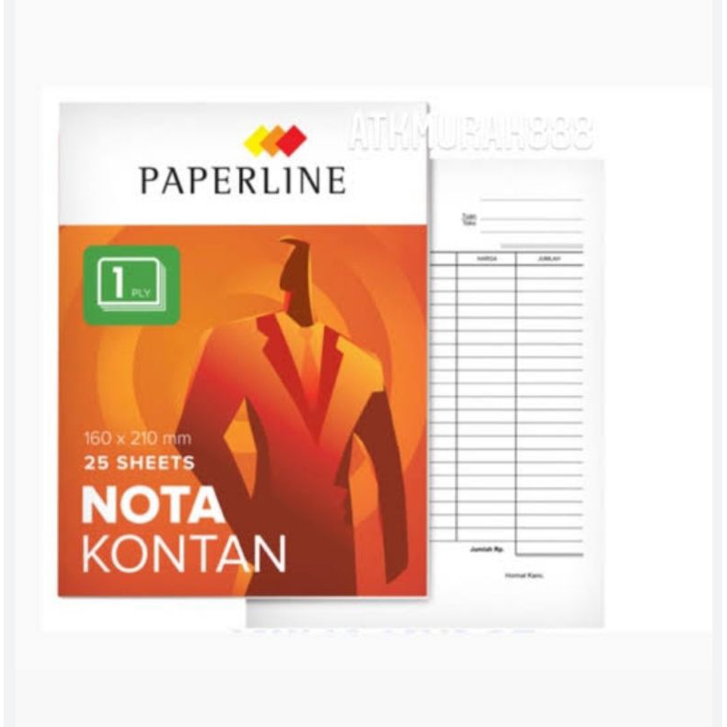 

Nota paperline besar 1 ply
