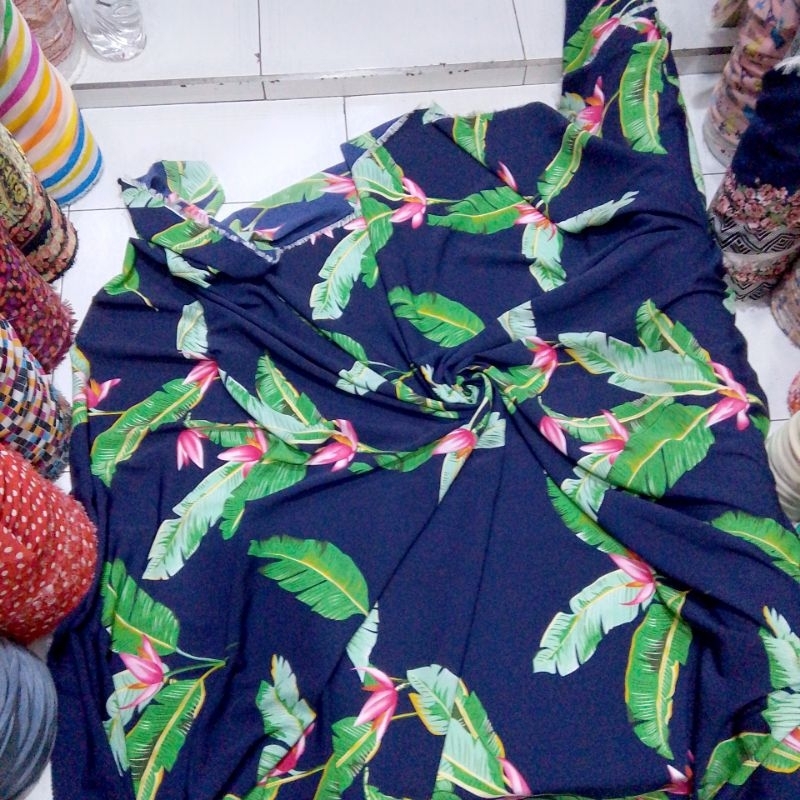 kain Wolfis premium // kain Wolfis motif bunga // kain meteran // harga persetengah meter