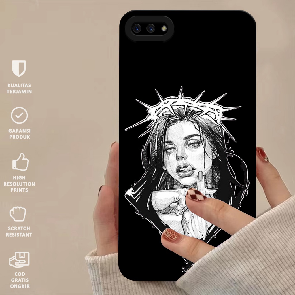 Case Realme C2 - Casing Hp Realme C2 Motif Black - Softcase Realme C2 - Softcase Hp Realme C2 - Case