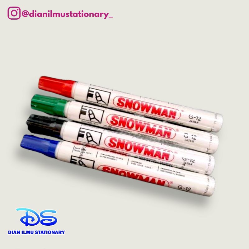 

spidol permanen snowman