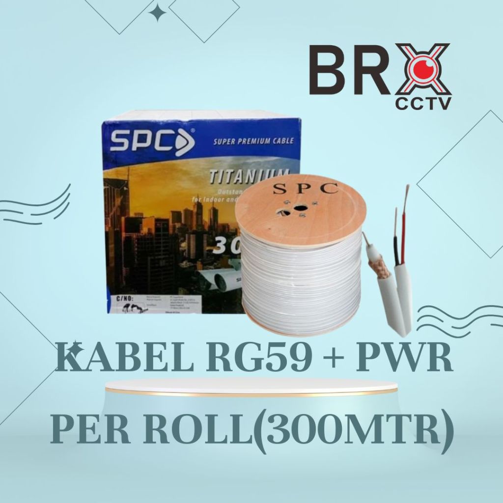KABEL CCTV SPC COAXIAL RG59+POWER INDOOR/OUTDOOR PER ROLL