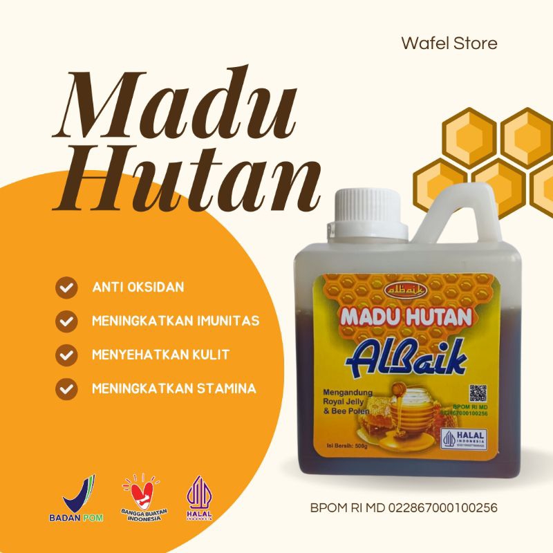 

Madu Hutan Albaik Premium 500gr - Kaya Akan Royal Jelly
